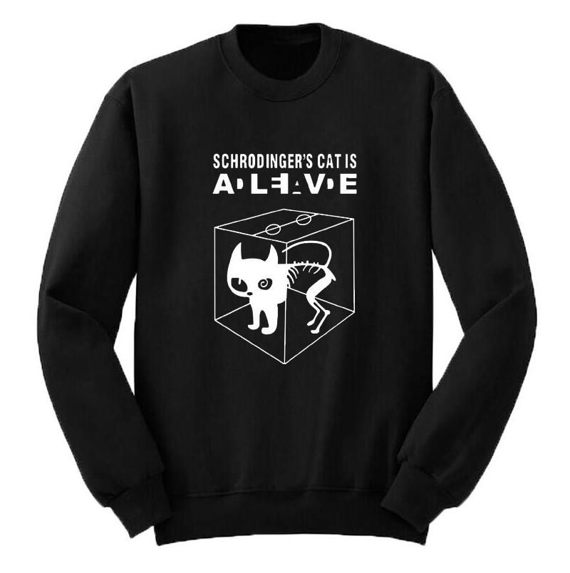 6 Men's Fashion Sweatshirt Schrodinger's Cat 