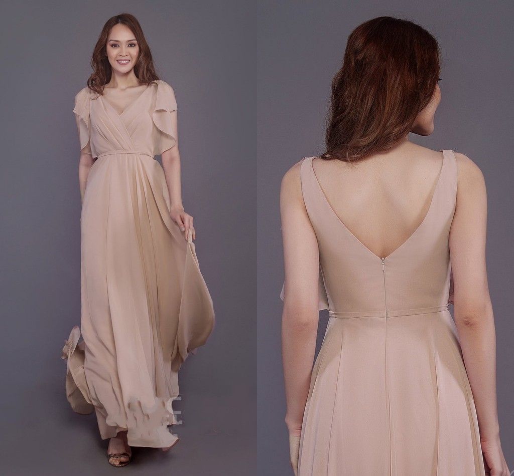 V Neck Bridesmaid Dresses