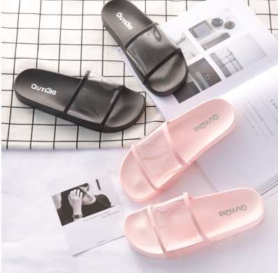 transparent slides shoes