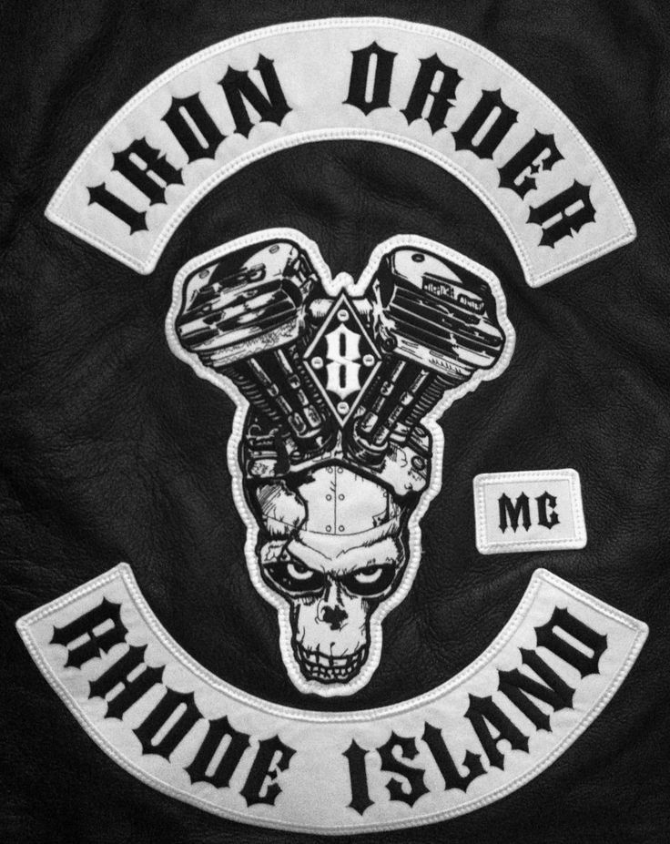 NEW ARRIVAL COOL MC IRON ORDER RHODE ISLAND EMBROIDERY PATCH MOTORCYCLE