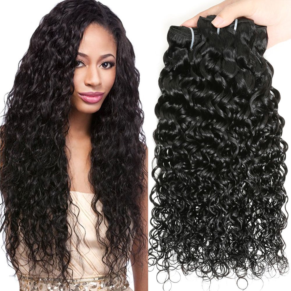 7A Water Wave Hair Curly Weave Remy Brazilian Virgin Hair Wet And