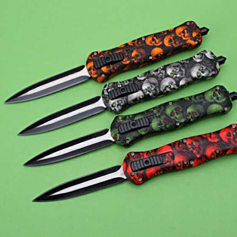 A020 Automatic Spring Bench Knife Portable Switch Blade Outdoor Camping