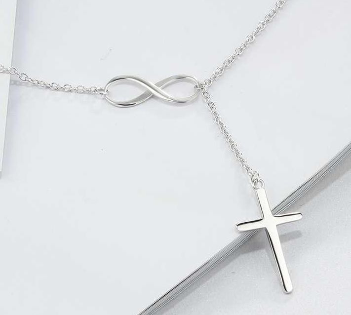 Bo Pao Halskette Damen Mit Kreuz Anhanger 925 Sterling Silber Kreuz Kette Inkl 45cm Silberkette