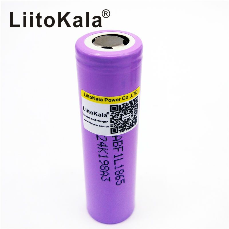 compre liitokala original 3 6 v 18650 3350 mah inr18650 bateria f1l