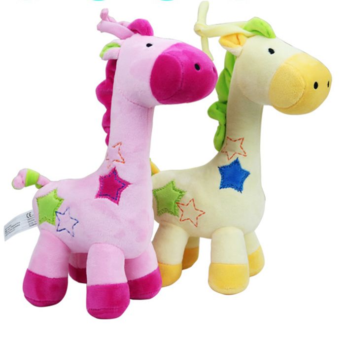 2020 New Cute Giraffe Plush Toy Music Box Play Music Doll Children Baby