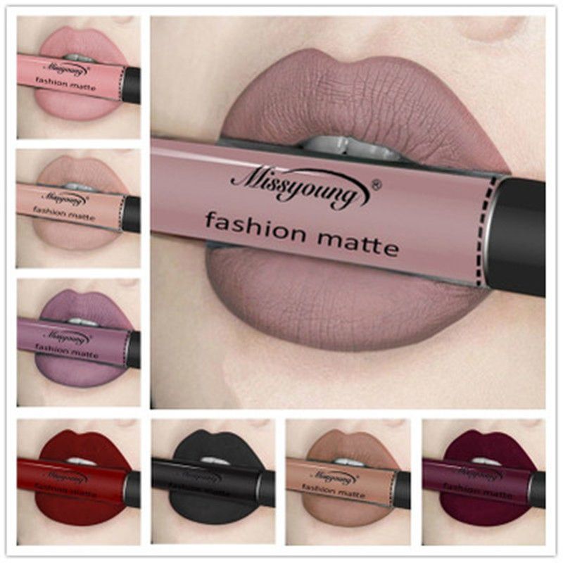 Acheter 2018 Mode Maquillage Rouge à Lèvres Liquide Sexy 18 Couleurs Longue Durée Imperméable Ultra Matte Liquide Rouge à Lèvres Hydratant Beauté