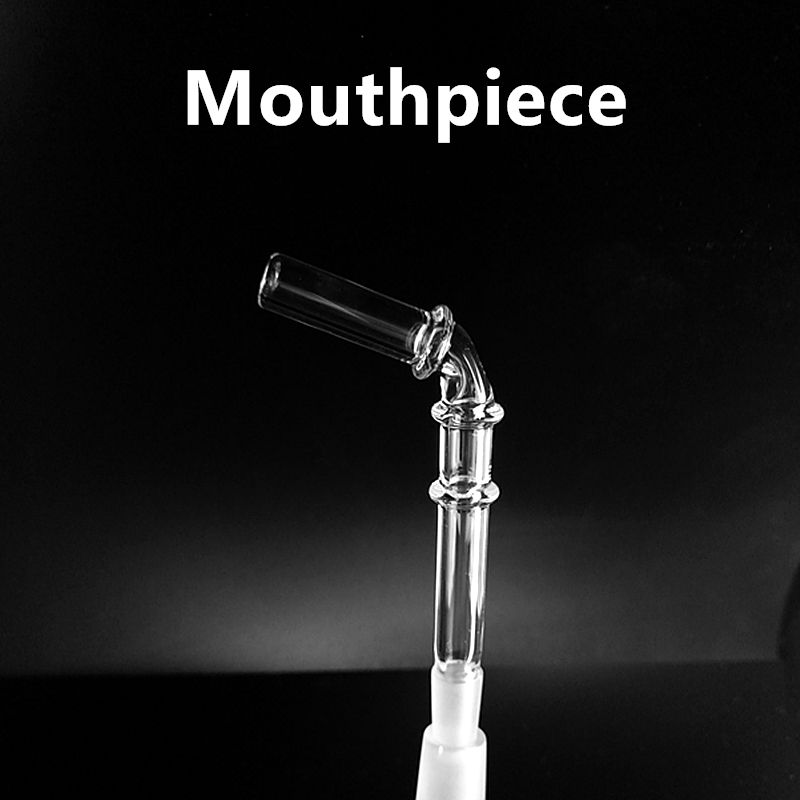 2020 Glass Straw Mouthpiece For Water Bongs 10mm Joint For Hitman