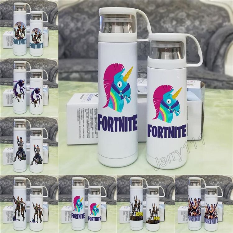 fortnite cup travel water drinking bottle coffee mug milk vacuum cup sports - fortnite drinks bottle