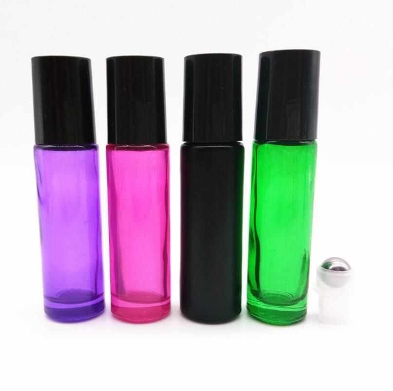 New Fashion 10ml Empty Colorful Refillable Perfume Roll On Bottle 