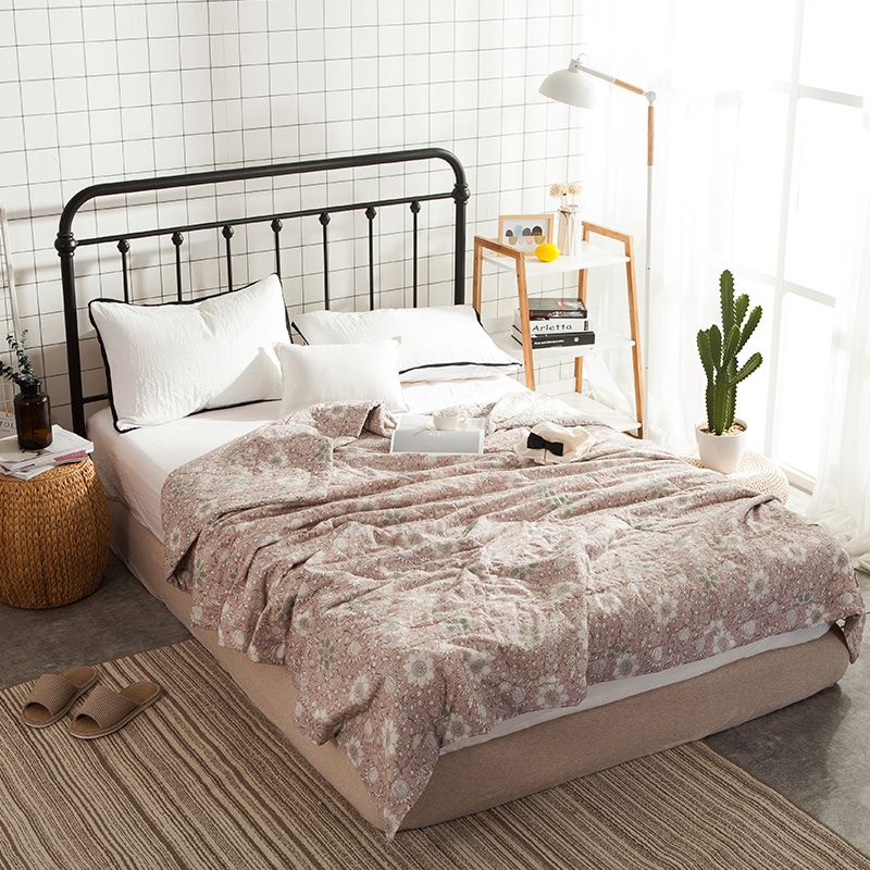 White Sunflowers 100 Cotton Bed Cover Bedspread Coverlet 1pcs Summer Blanket 200 230cm 150 200cm With Cotton Filling