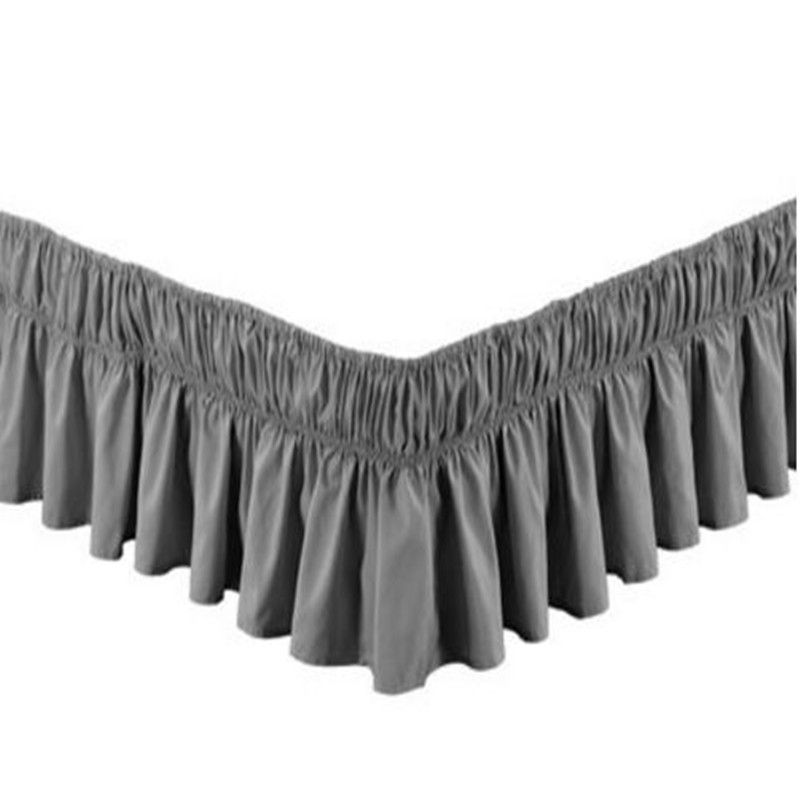 Dark Gray Without Bed Surface Elastic Band Skirt Purple Red Dark Gray Without Bed Surface Elastic Band Skirt Purple Red A Twin Full Queen King Size Bedspread Dust Ruffle For Crib White Bedskirt From Sheiler
