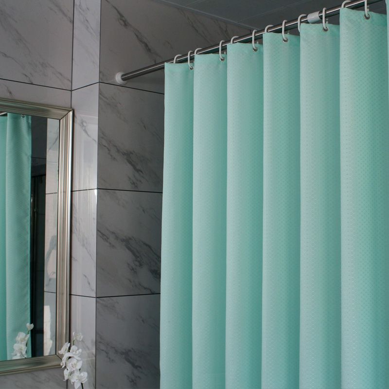 2019 Thick Honeycomb Jacquard Green Waterproof Shower Curtain 2019 Thick Honeycomb Jacquard Green Waterproof Shower Curtain Bathroom Creative Polyester Bath Cortina De Bano With Hooks From Dracaenor