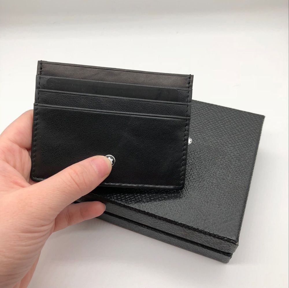 classic black leather credit card holder wallet luxury brand mb identity card men fashion handbags thin pocket wallet mt slim fit wallets wallet card - Leather Credit Card Holder classic black leather credit card holder wallet luxury brand mb identity card men fashion handbags thin pocket wallet mt slim fit wallets wallet card - Leather Credit Card Holder