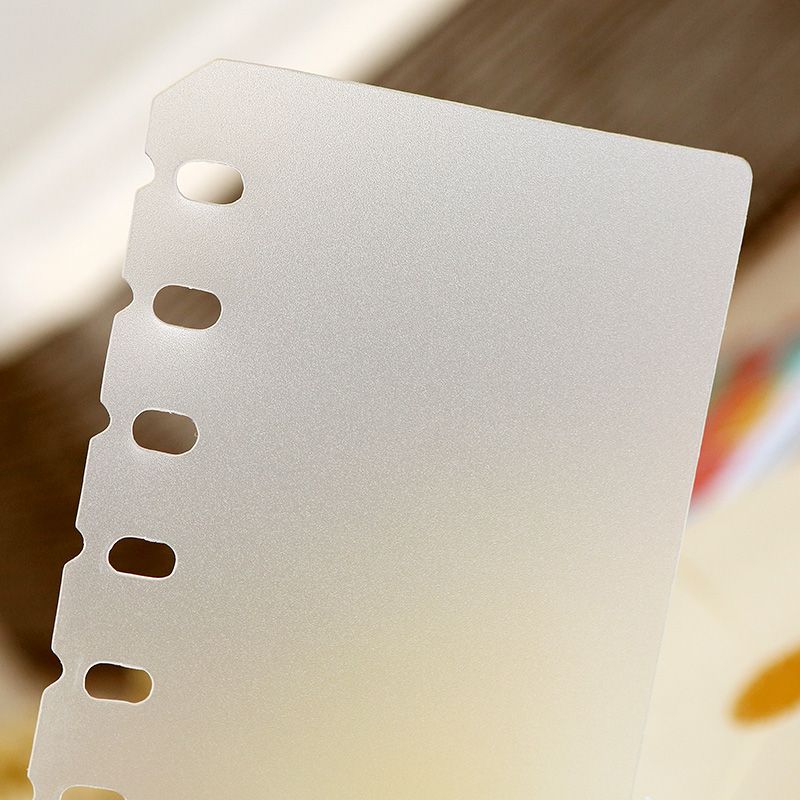 2018 a5 a6 pp binder divider 6 holes filler frosted planner inner