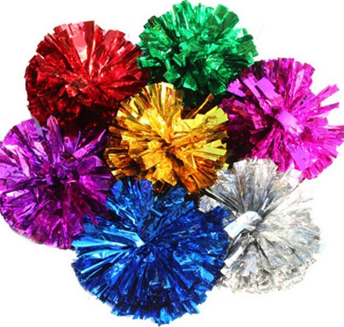 Pom Poms Cheerleading Cheering Pompom 50g Metallic Pom Pom Cheerleading