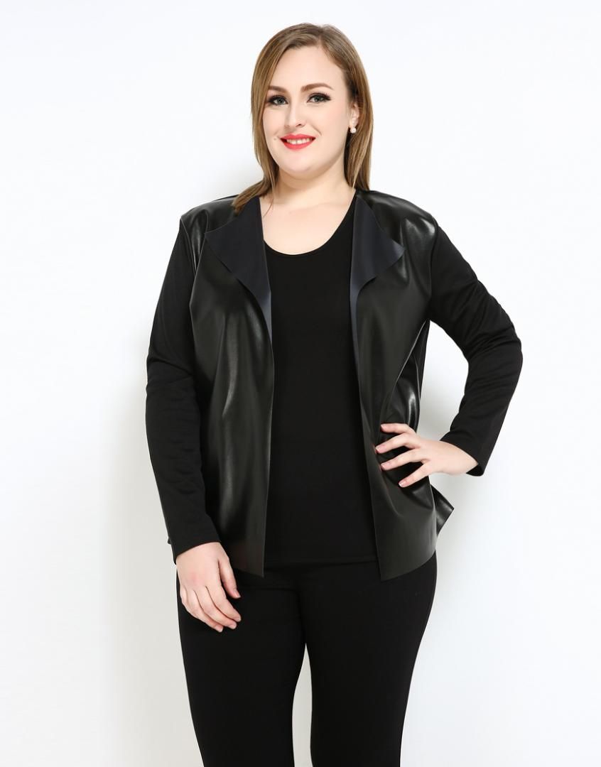 Cute Ann Women S Plus Size Faux Leather Duster Jacket Black White Cute Ann Women S Plus Size Faux Leather Duster Jacket Black White Long Sleeve Pu Cardigans Coats Spring Casual Wear Hooded Tweed Jackets From