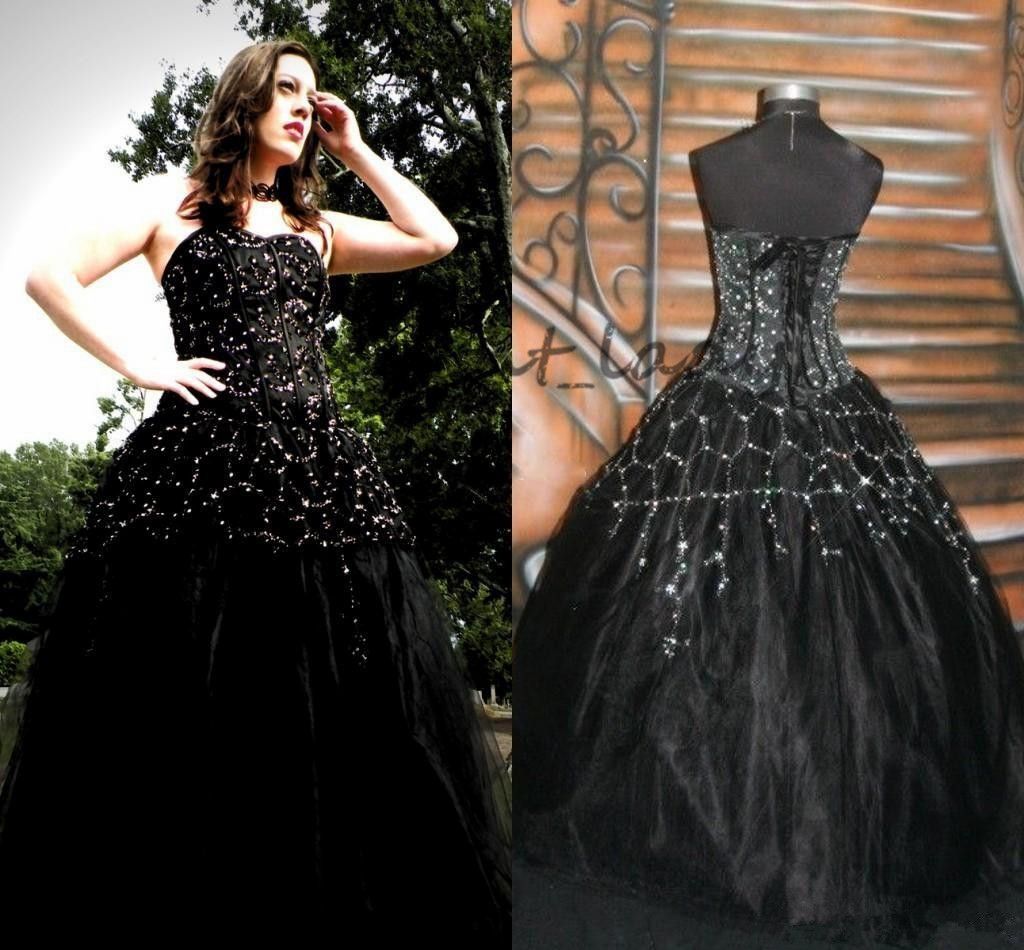 black wedding dresses 2018