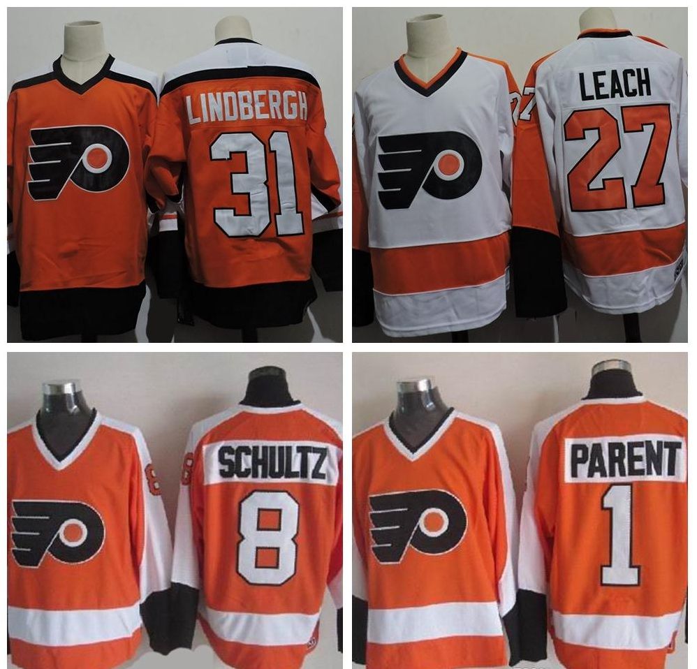 2020 Vintage Philadelphia Flyers Hockey Jerseys 27 Reggie Leach 31