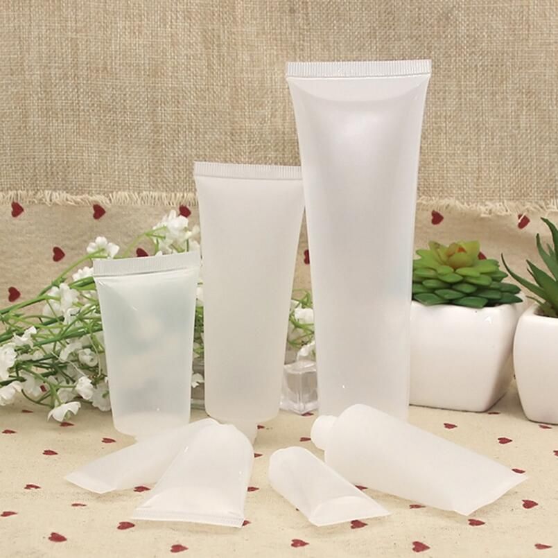 15ml 30ml 50ml Clear Plastic Lotion Soft Tubes Bottles Frosted Sample