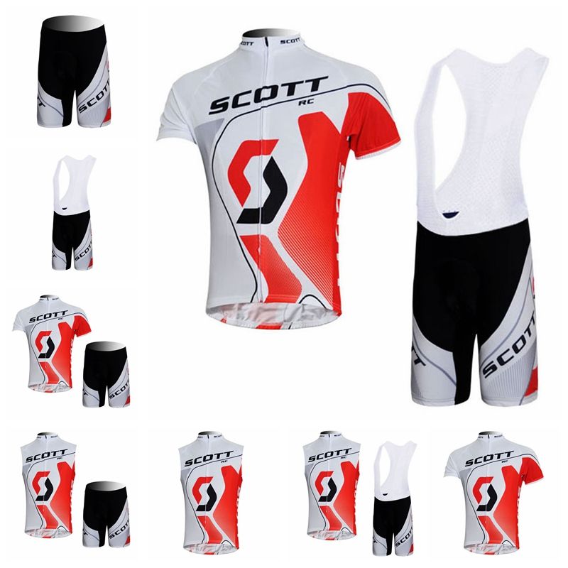 2019 SCOTT Team Cycling Jersey Gel Bike Shorts MTB Ropa Ciclismo Mens