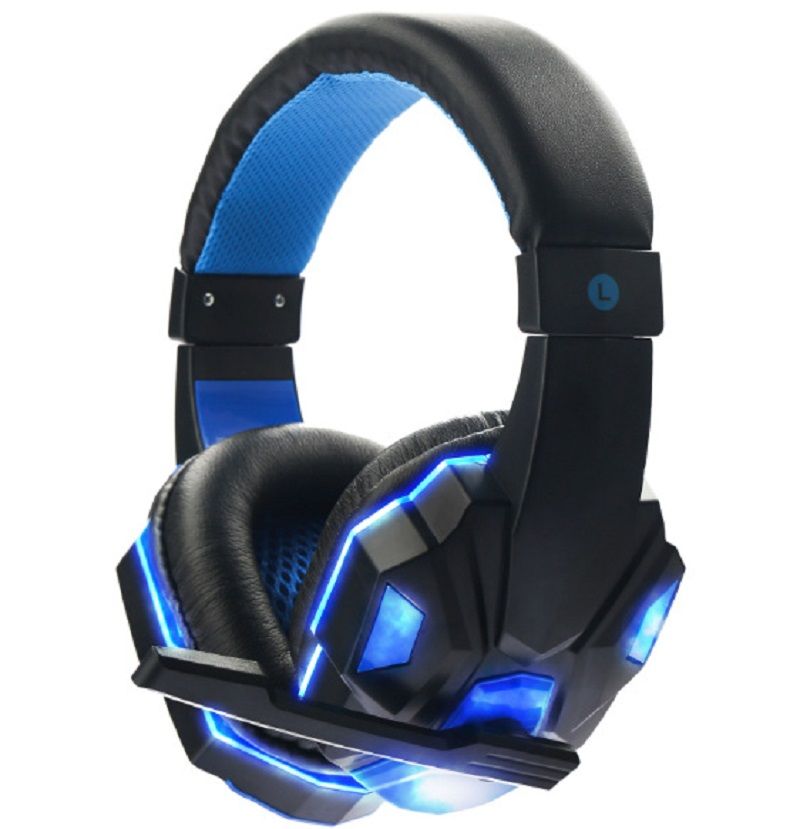 Wired LED Gaming Headphhone Headset Gamer Cheap 3.5mm Earphone Game