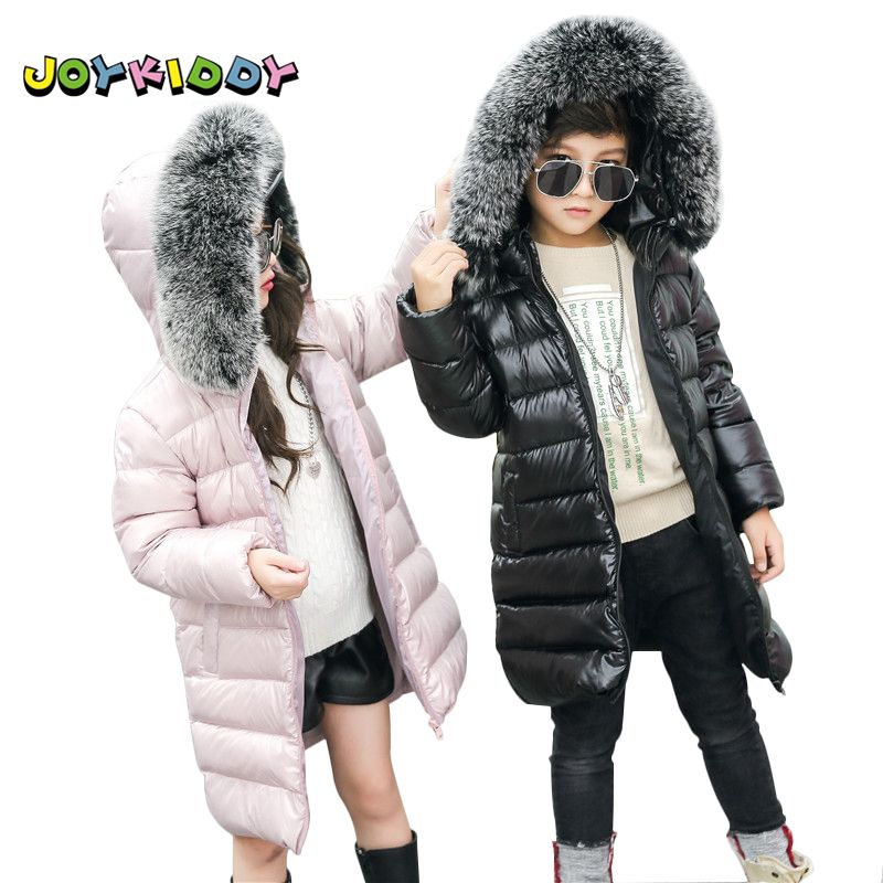 Kinder Lange Winterjacke für Mädchen Jungen Modische 90% Ente Unten Real Fuchspelzkragen Mantel Jacke Kinder Mit Kapuze Warme Parkas Kinder Lange Winterjacke für Mädchen Jungen Modische 90% Ente Unten Real Fuchspelzkragen Mantel Jacke Kinder Mit Kapuze Warme Parkas