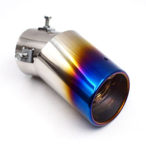 Slant Burnt Titanium Car Stainless Steel Exhaust Tail Pipes Muffler Tips Cheap