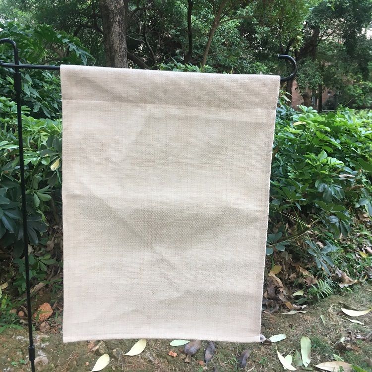 2019 12x16 Blank Garden Flag Polyester Linen Garden Banner For