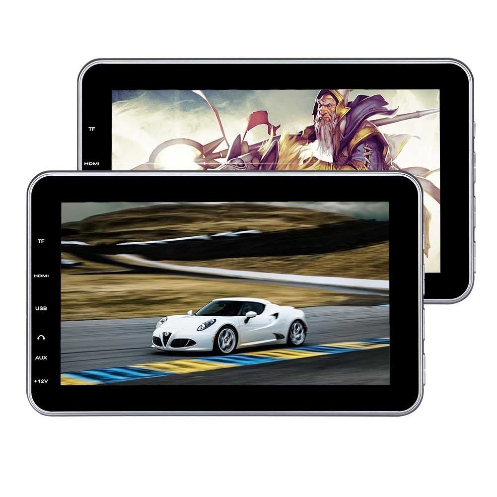 10 1 Headrest Dvd Players Monitor Twin Screen Usb Sd Hdmi Backseat Audio Player Tablet Style Car Entertainment Ir Fm Transmitter