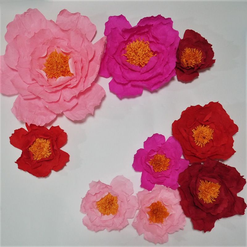 2019 2018 giant crepe paper flowers boho large crepe flowers paper crepe flower