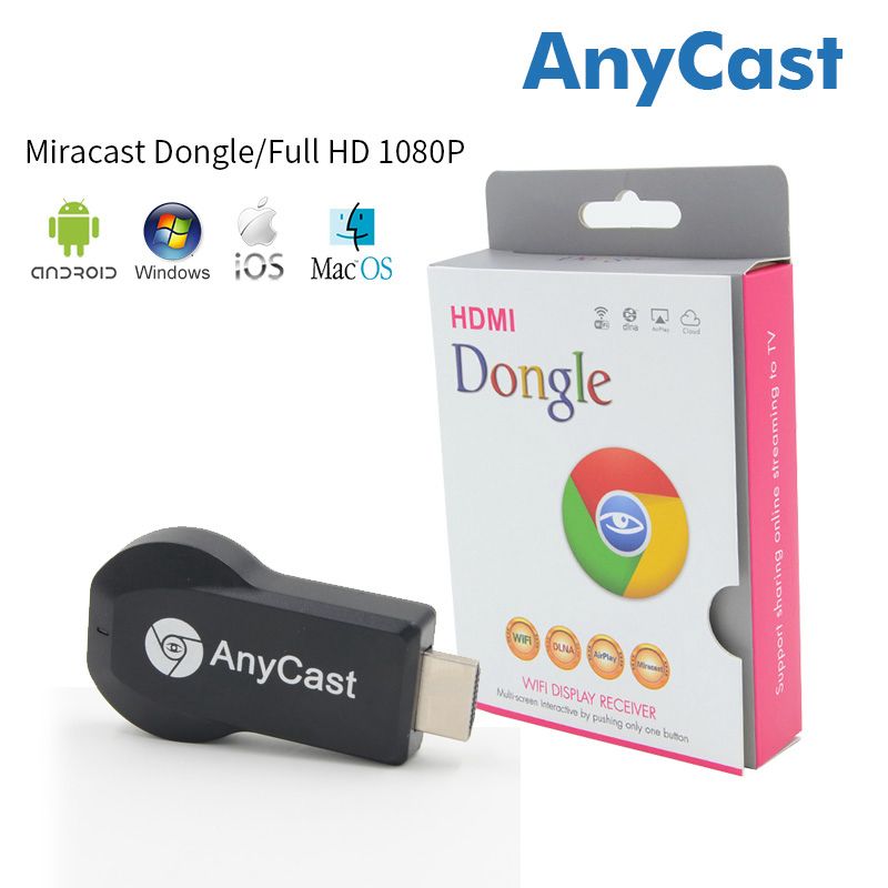 AnyCast M2 Plus Airplay 1080P Wire   less WiFi Display TV
