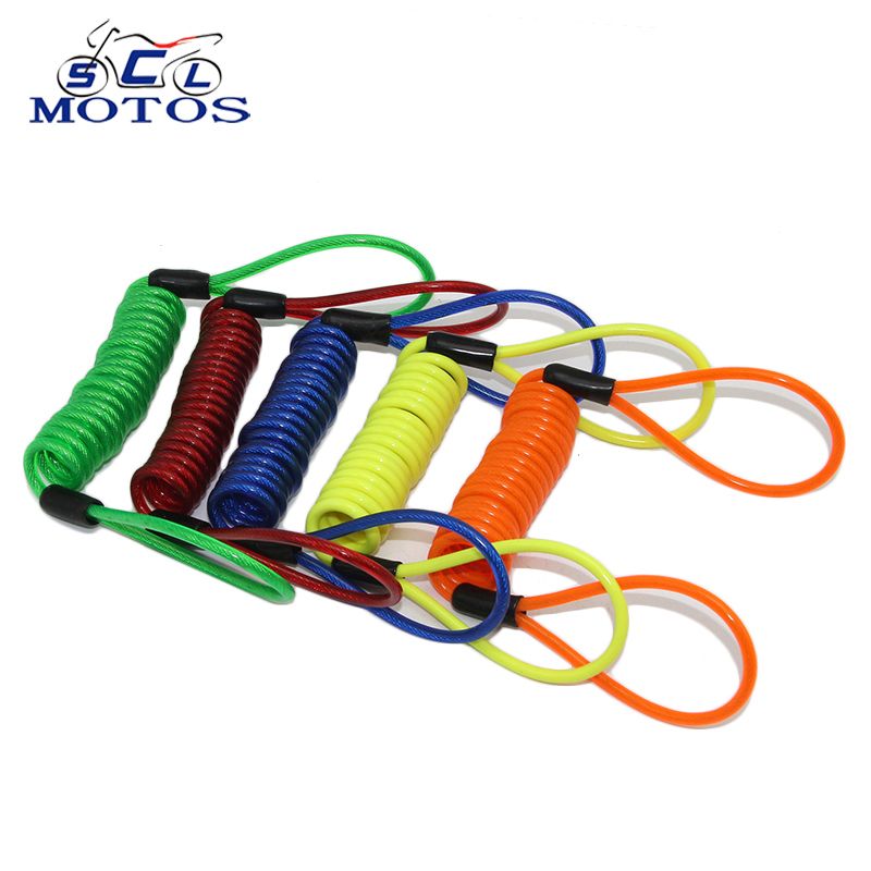 Reminder Spring Cable locks Disc Brake Bag Anti-theft rope Alarm Disc lock