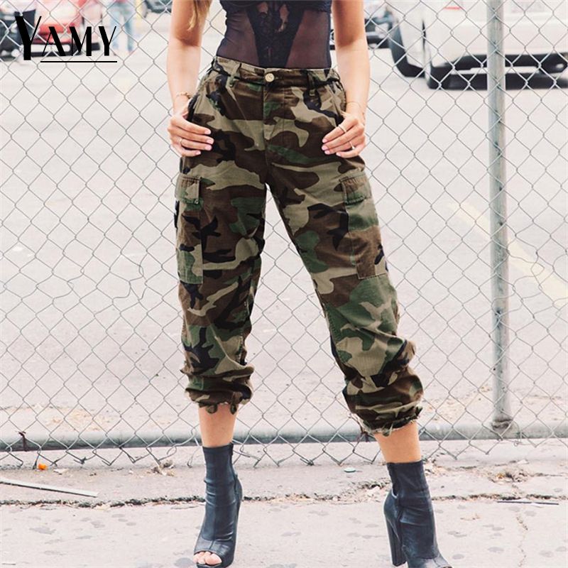 2019 Camo Pants For Women Camouflage Casual Trousers Harem Pants Women