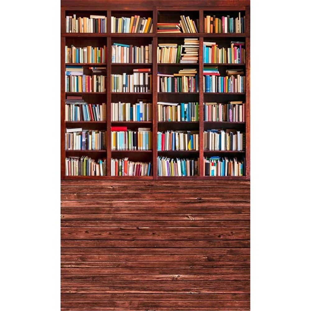 2018 Graduation Season Vintage Wooden Bookshelf Photography 2018 Graduation Season Vintage Wooden Bookshelf Photography Backdrops Wood Floor Digital Printed Books Retro Style Children Kids Photo Background From