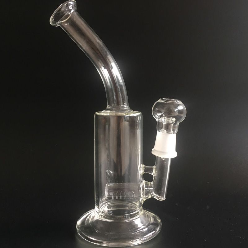 2019 Bubbler Glass Dab Rigs 18mm Joint Clear Bent Neck Best Quality