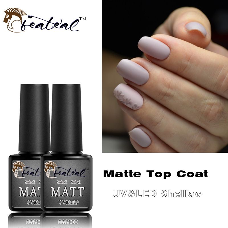 Matte Top Coat Vs Regular Top Coat matte top coat gel nail polish design base coat no sticky layer uv led lucky soak off transparent color mat nail gel rubber top gel nail removal nail gel