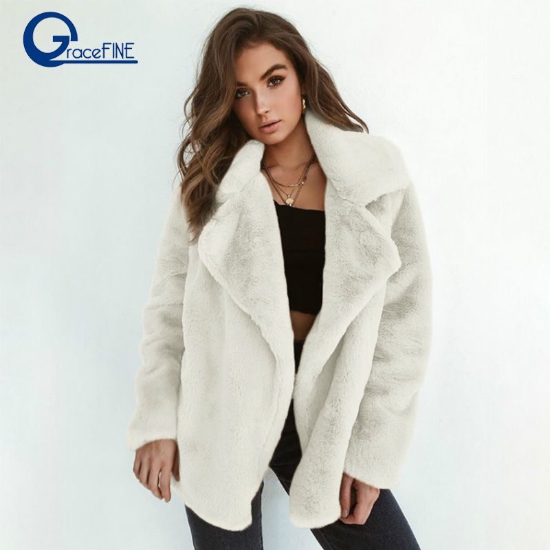 Blanc En Veste Acheter Rose Manteau Fausse Fourrure IwxnWYqS5