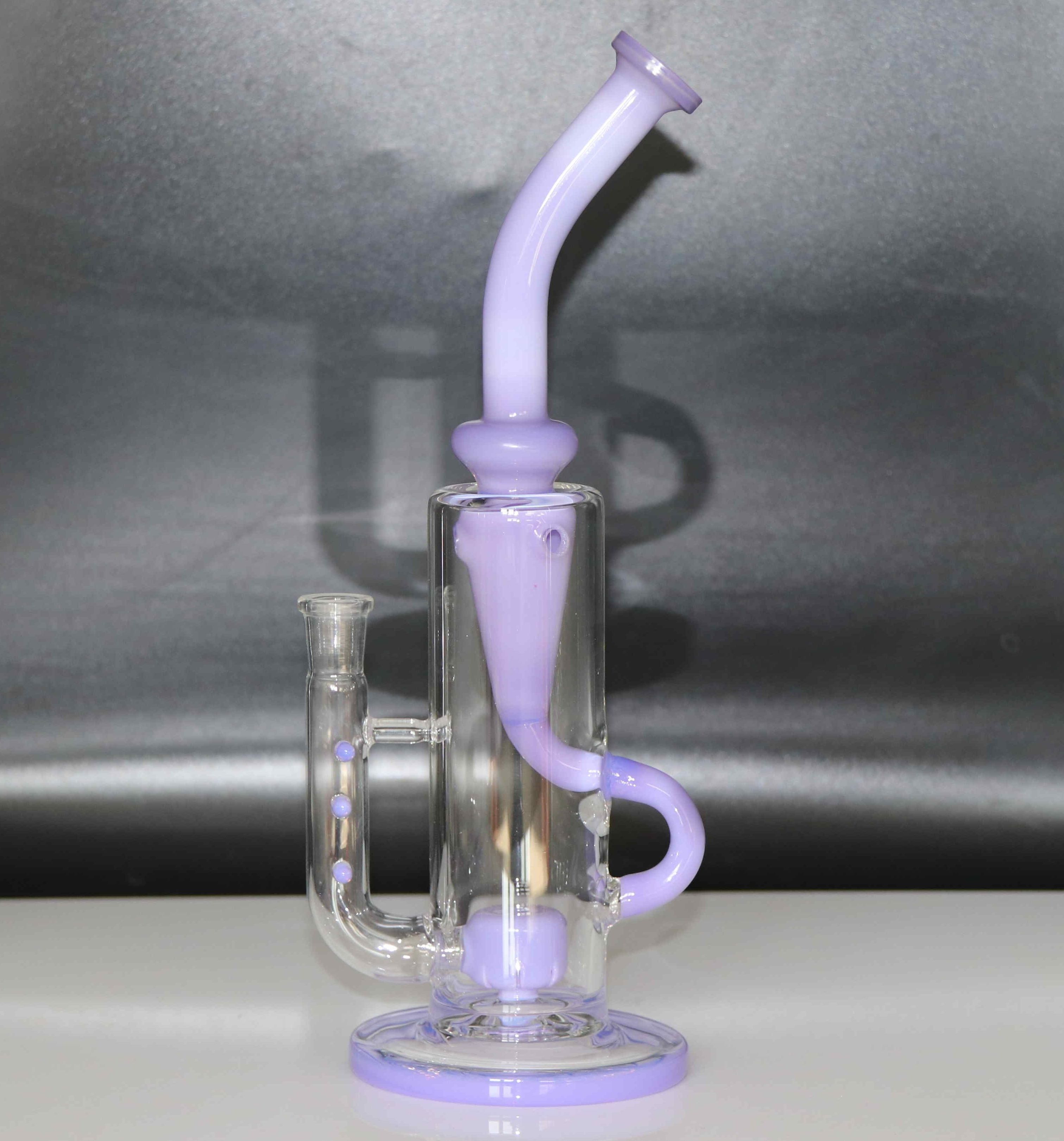 2021 Slyme Color Recycle Glass Bong. 14 Mm Joint And Bowl. Classical