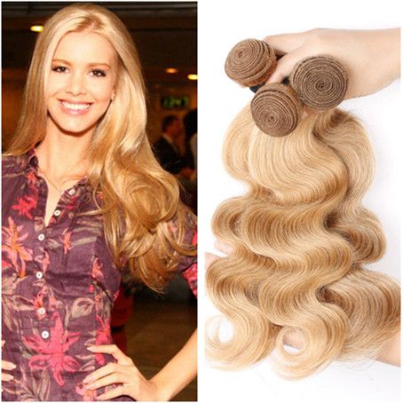 Malaysian Strawberry Blonde Human Hair Bundles Deals Body Wave