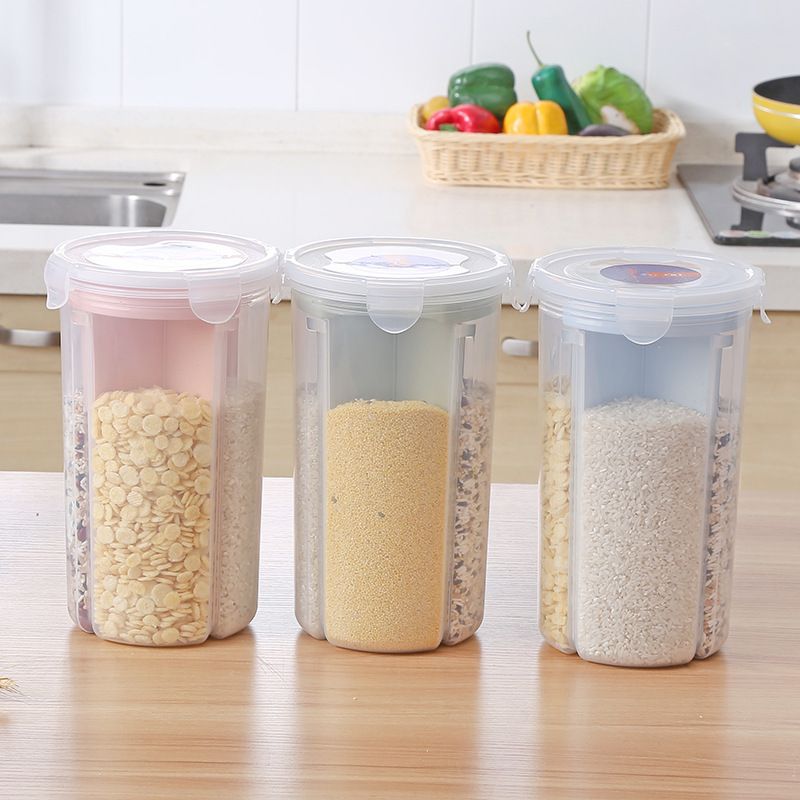 Airtight Dry Food Containers Cereal Storage Box Snack Keeper Dispenser Or Corn Flakes Nuts Sugar Flour And More