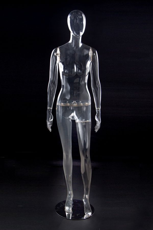 2019 Fashionable Style Female Full Body Mannequin Clear Female