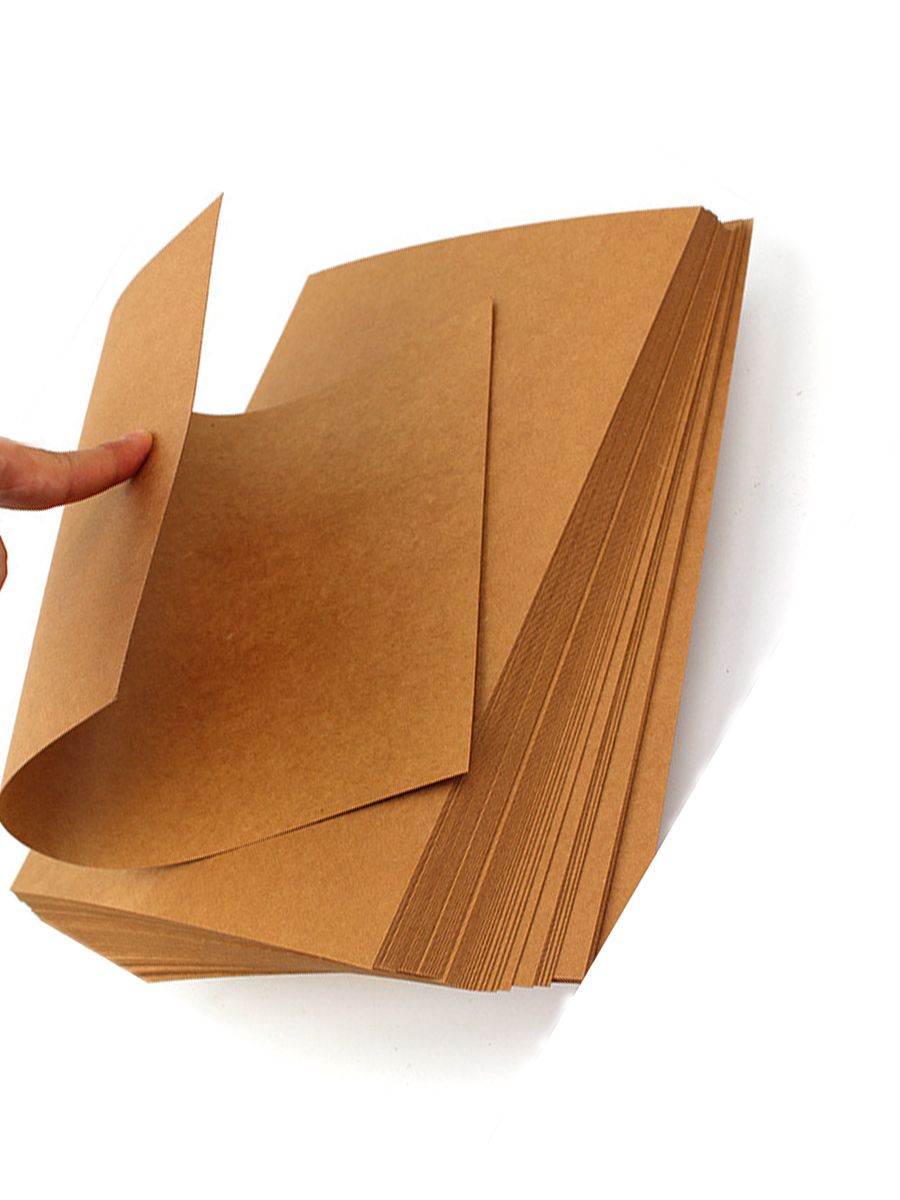 liwute a4 brown kraft paper paperboard cardboard blank card