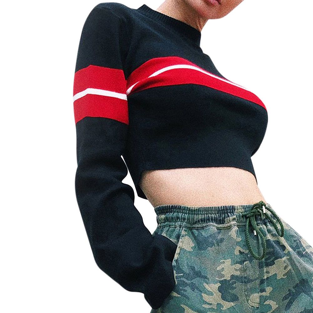 Easy Suéter Womens Elástico Manga Compre Jumper Knit Sweater Larga UHwfx