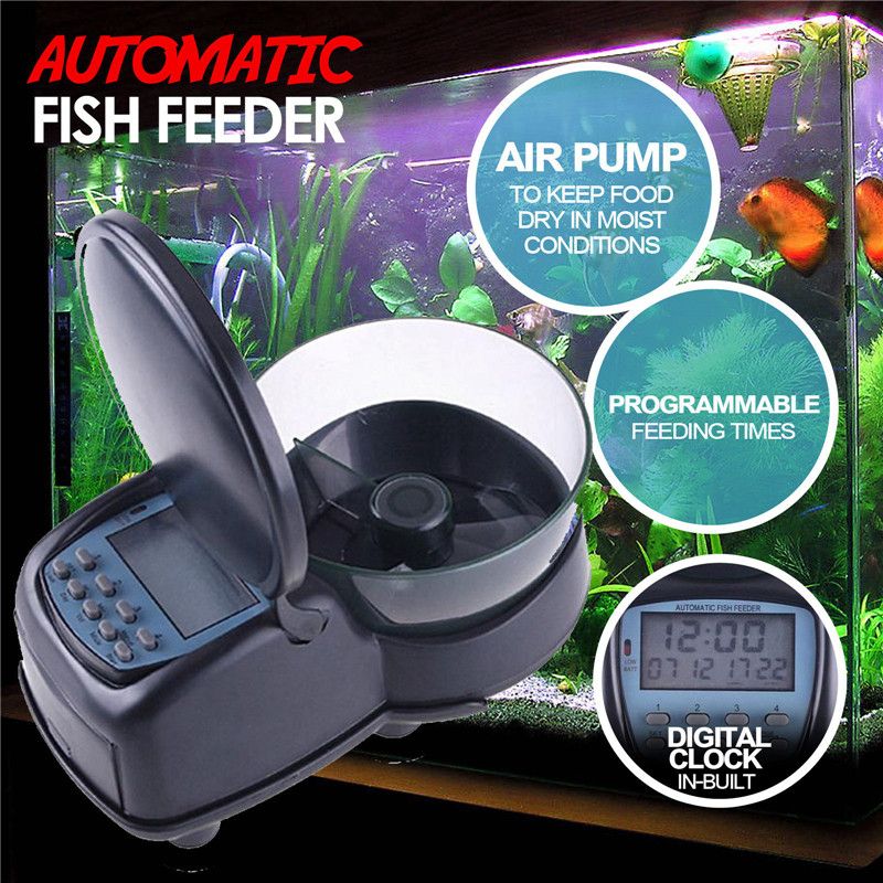 2020 Professional Automatic Fish Feeder Alarm Food Dispenser Digital