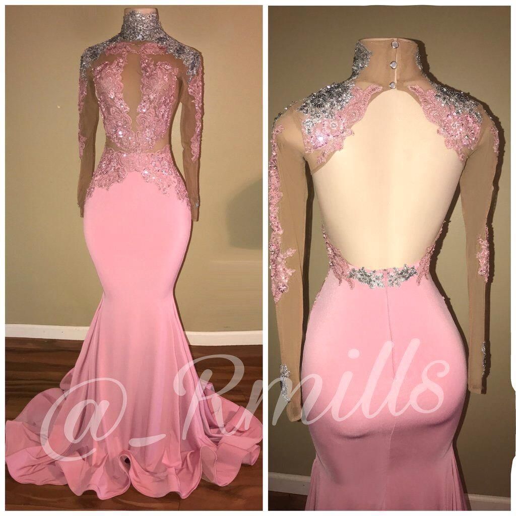 silver and pink gown