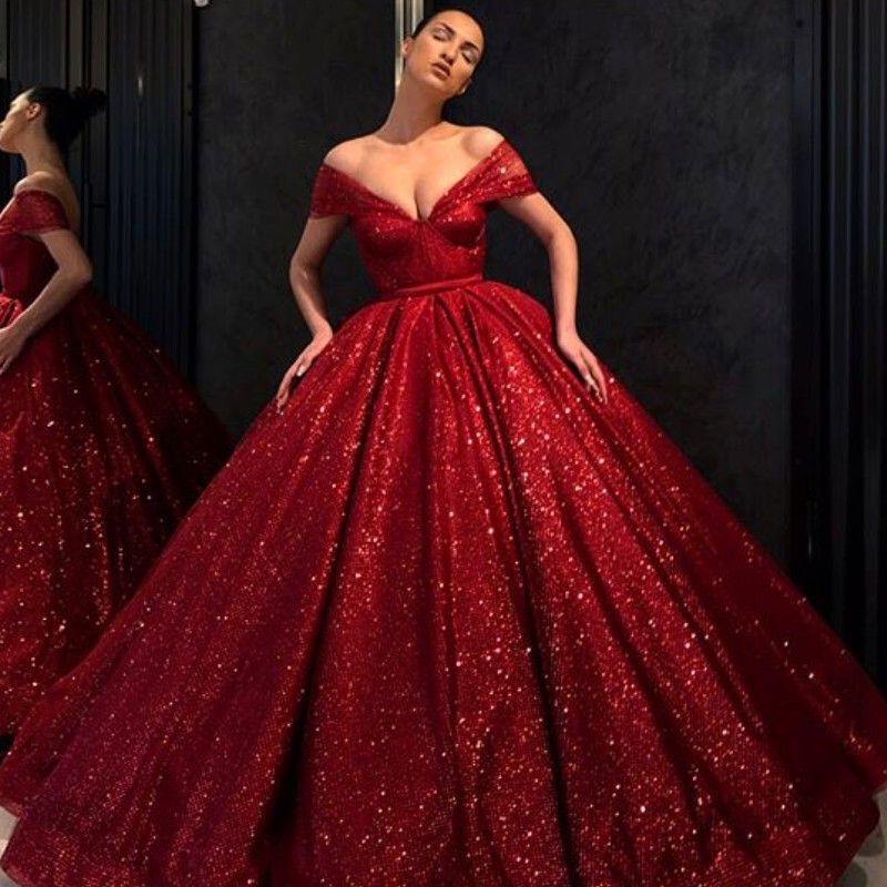 red dresses sparkly