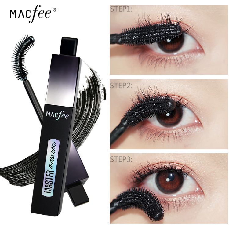 MACFEE Rotating Mascara Adjustable Brush Head Anti Smudge Anti Caking