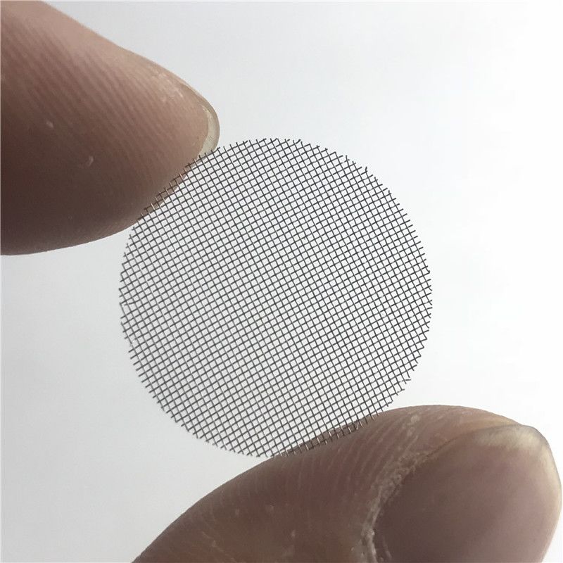 2021 Glass Smoking Pipe Screens With 20mm Sliver Steel Ccreen Filter Screen For Dry Herb Tobacco