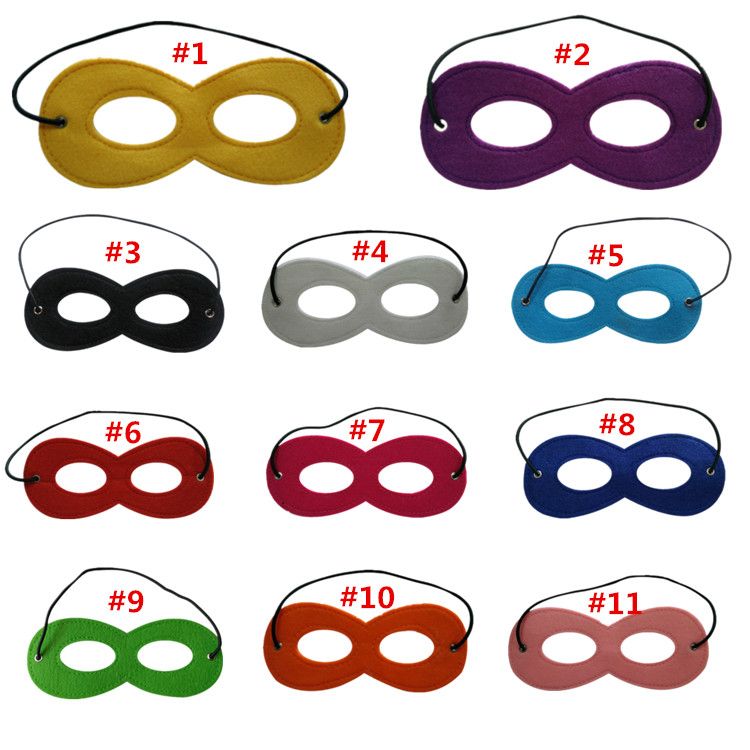 i Pure Color Mask Eye Shades Halloween Mask Bambini Cosplay Eye Masks Party Masquerade Performance Nave libera
