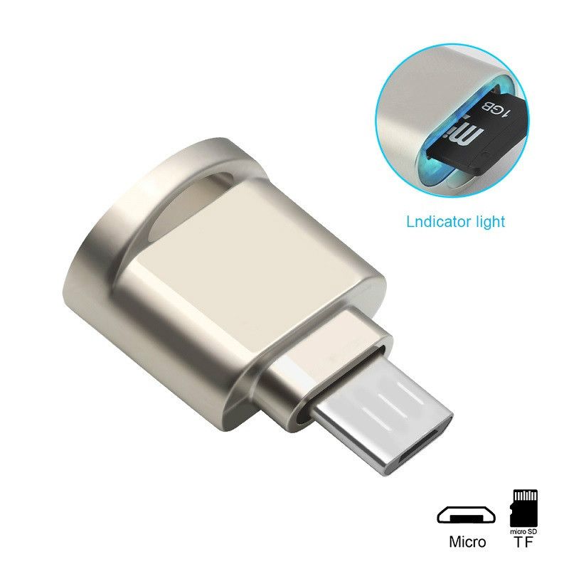 Mental Micro USB Card Reader Android OTG Phone Memory card reader Adapter for TF micro SD pc computer laptop accessories